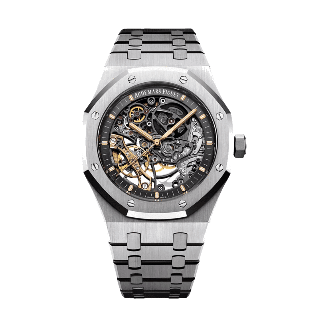 Audemars Piguet Royal Oak Openworked Double Balance Steel super clone watch
