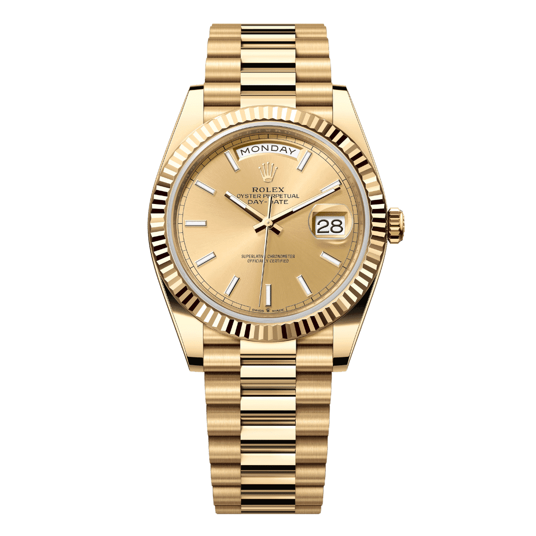 Rolex Day-Date 40 Yellow Gold super clone watch