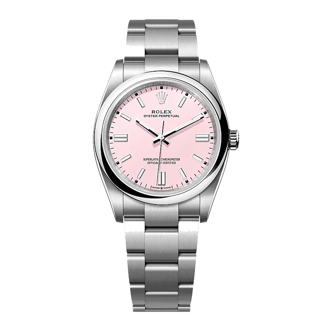 Rolex Oyster Perpetual Pink Dial super clone watch
